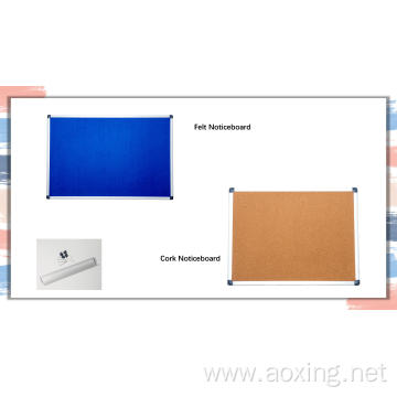 Wall hang noticeboard Felt board Aluminium frame board